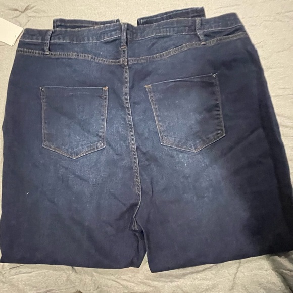 *BNWT* JustFab Blue Distressed Denim Jeggings - Picture 4 of 5